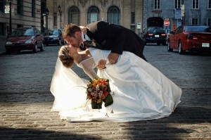 wedding kiss